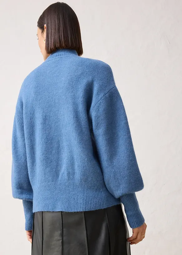 Maglione in lana con alpaca, bonprix