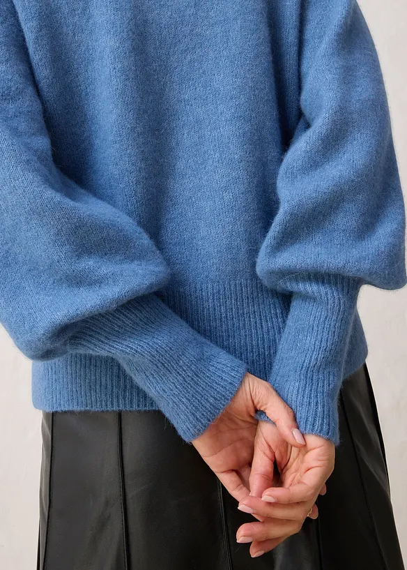 Maglione in lana con alpaca, bonprix