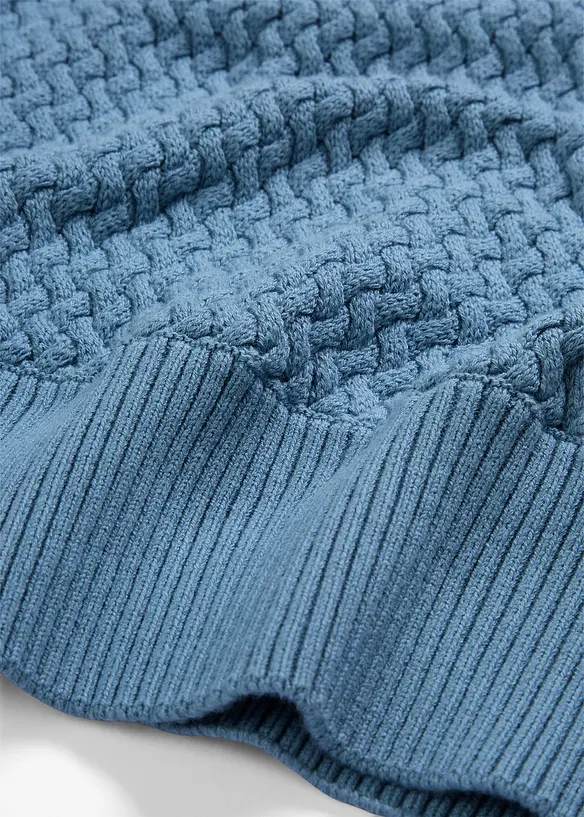 Maglione a collo alto con lana merino, bonprix