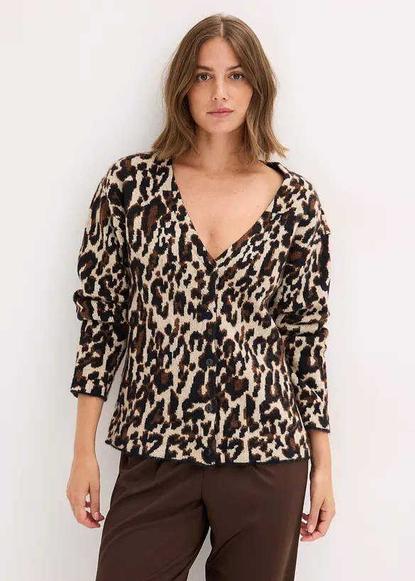 Cardigan jacquard, bonprix