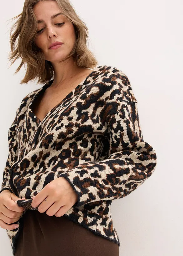 Cardigan jacquard, bonprix