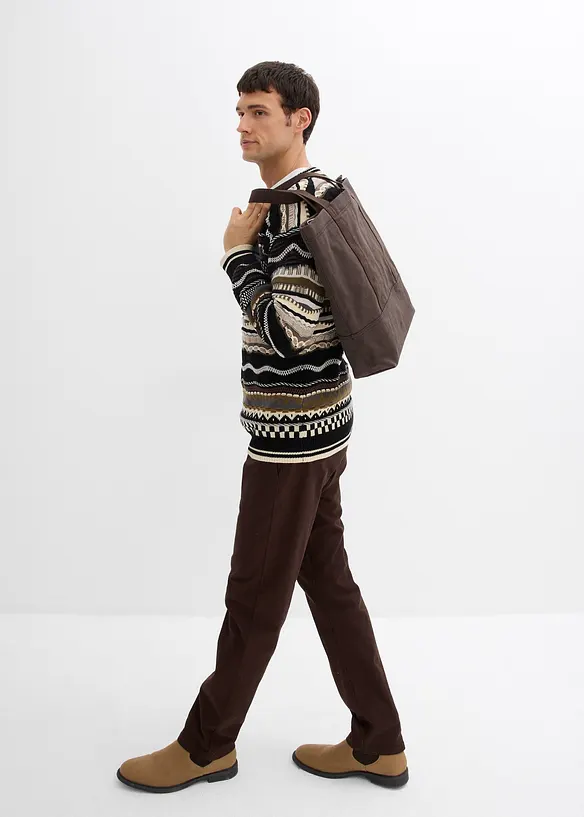 Maglione in  filato grosso di puro cotone, bonprix