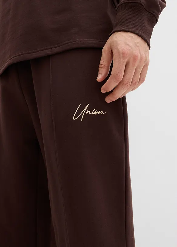 Tuta sportiva in puro cotone (set 2 pezzi), loose fit, bonprix