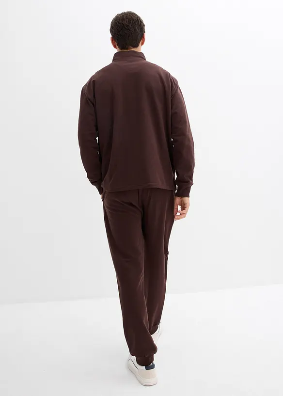 Tuta sportiva in puro cotone (set 2 pezzi), loose fit, bonprix