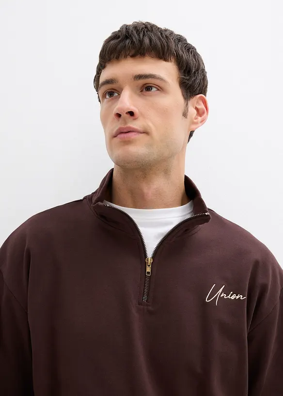 Tuta sportiva in puro cotone (set 2 pezzi), loose fit, bonprix