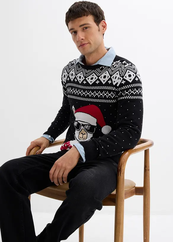 Maglione natalizio con cotone, bonprix