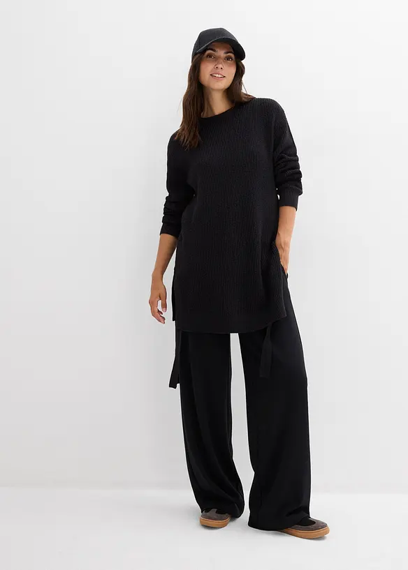 Maglione prémaman / da allattamento in cotone con percentuale di lana, bonprix