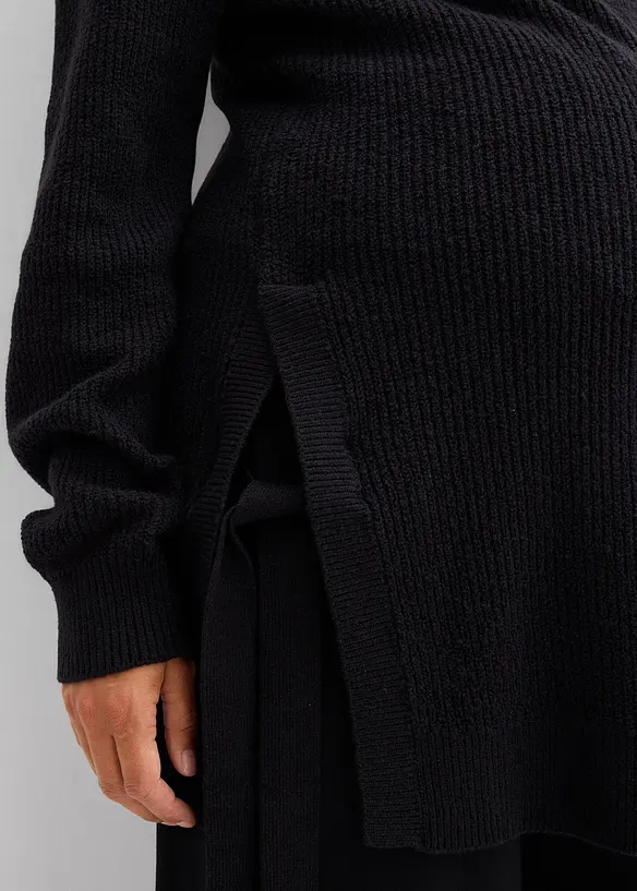 Maglione prémaman / da allattamento in cotone con percentuale di lana, bonprix