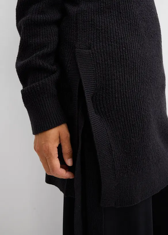 Maglione prémaman / da allattamento in cotone con percentuale di lana, bonprix