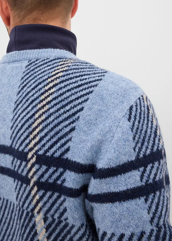 Maglione con motivo a quadri, bonprix