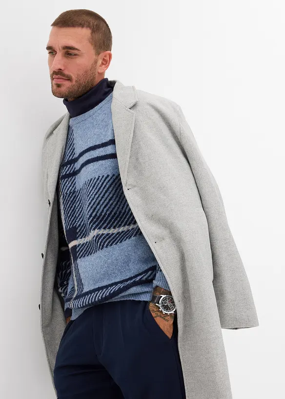 Maglione con motivo a quadri, bonprix