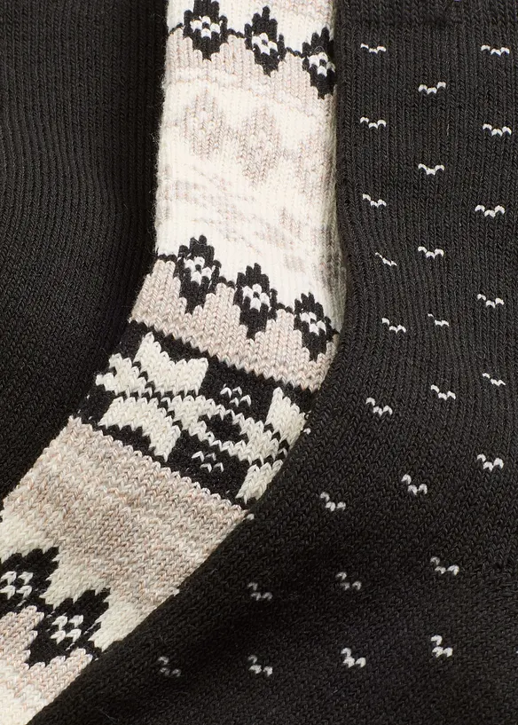 Calzini termici con interno in spugna morbida (pacco da 3 paia), bonprix