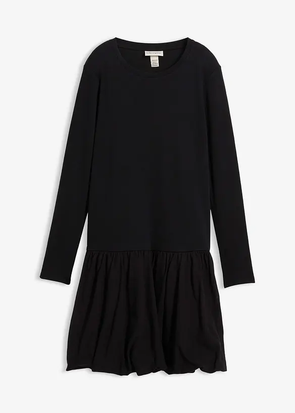 Abito in maglina con gonna a palloncino, bonprix