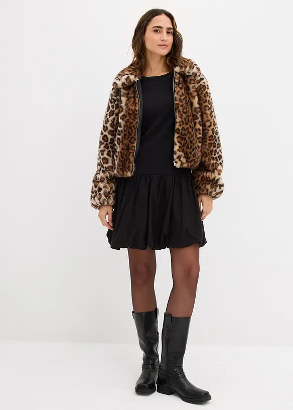 Abito in maglina con gonna a palloncino, bonprix