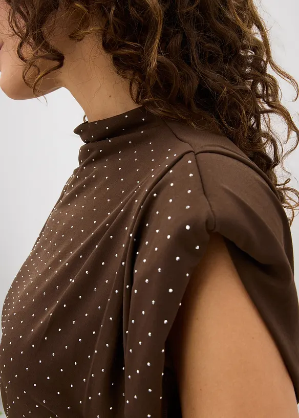 Top con strass, bonprix