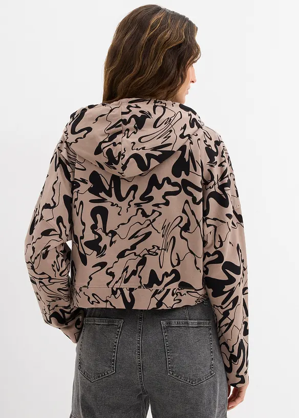 Felpa con cappuccio in puro cotone, bonprix