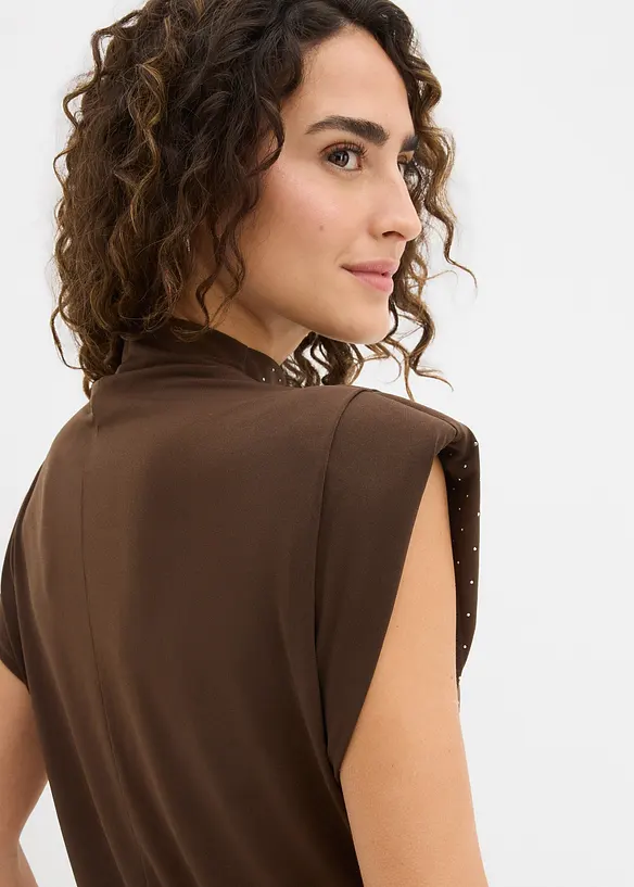 Top con strass, bonprix