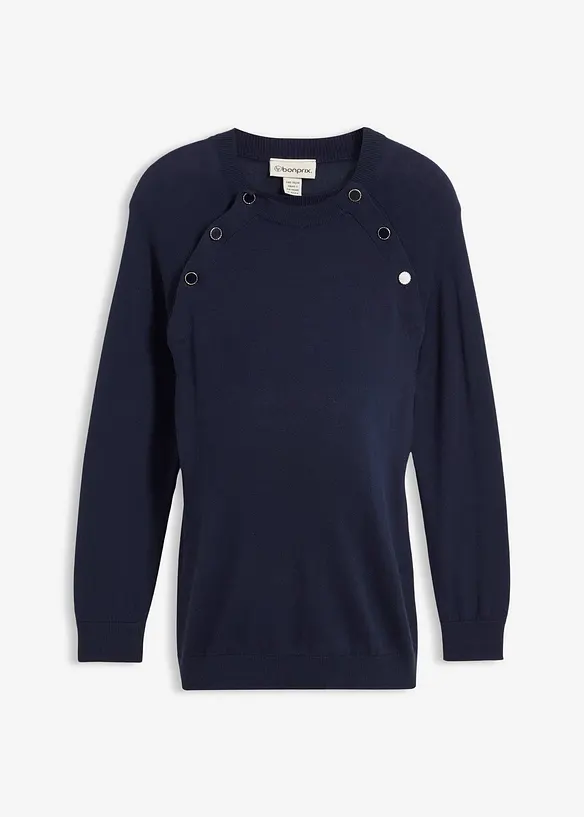 Maglione prémaman / da allattamento 2 in 1 in puro cotone biologico, bonprix