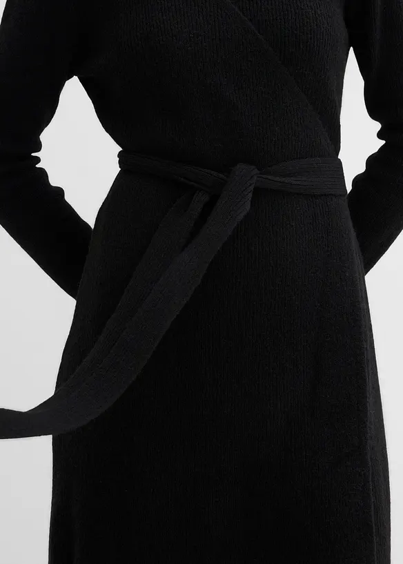 Abito di maglia prémaman a portafoglio, bonprix