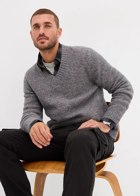 Maglione in filato grosso pratico da lavare, bonprix