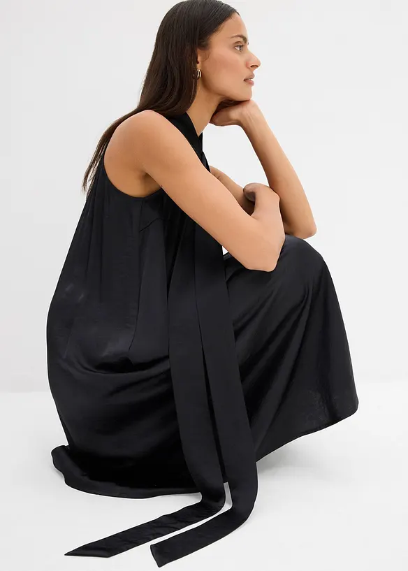 Miniabito in satin di misto viscosa, bonprix