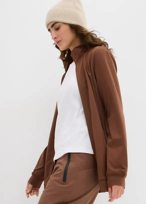 Felpa termica con zip, bonprix