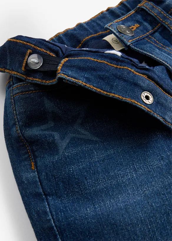 Jeans bootcut termici, vita media, bonprix