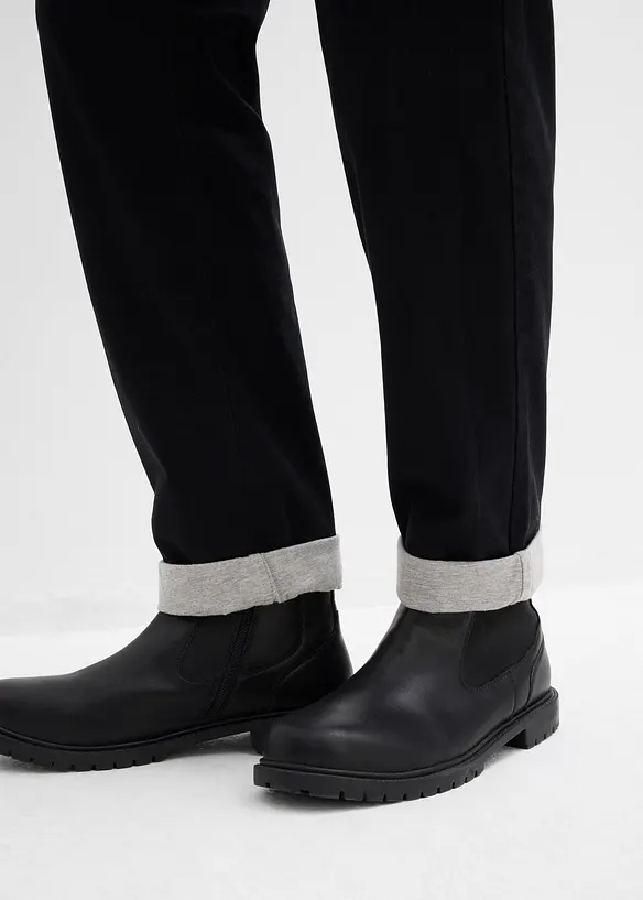 Pantaloni termici tapered con elastico in vita, relaxed fit, bonprix