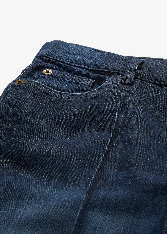 Jeans wide leg, vita media, bonprix