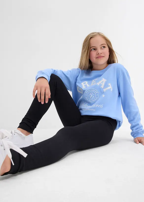 Leggings termici in misto cotone elasticizzato (pacco da 3), bonprix