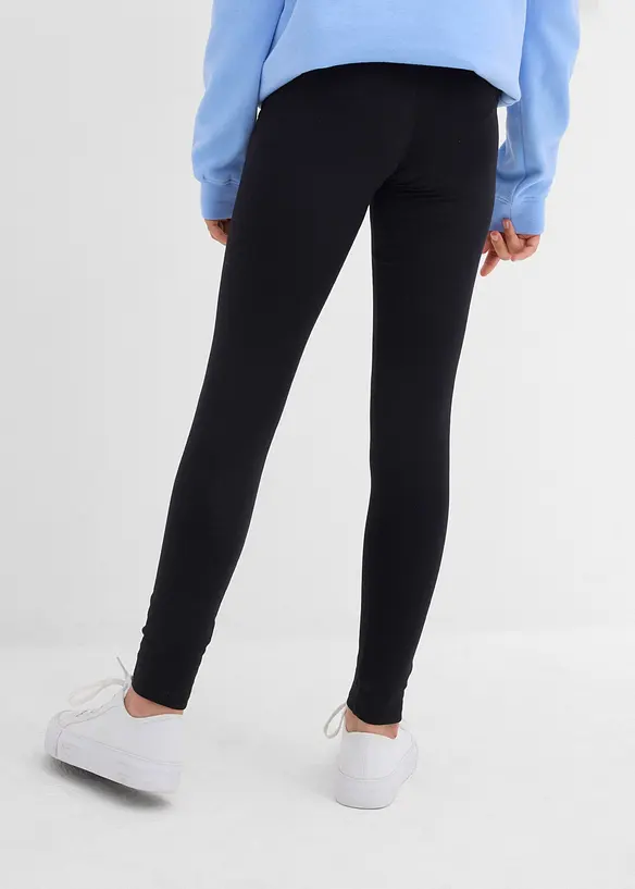 Leggings termici in misto cotone elasticizzato (pacco da 3), bonprix