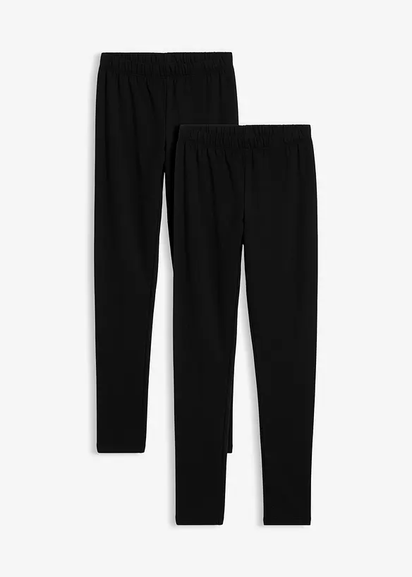 Leggings termici in misto cotone elasticizzato (pacco da 3), bonprix