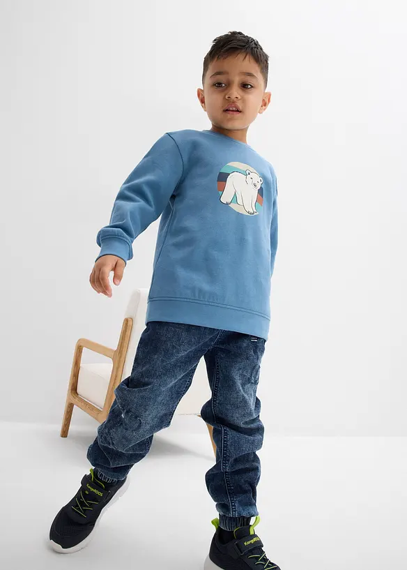 Felpa in puro cotone biologico, bonprix