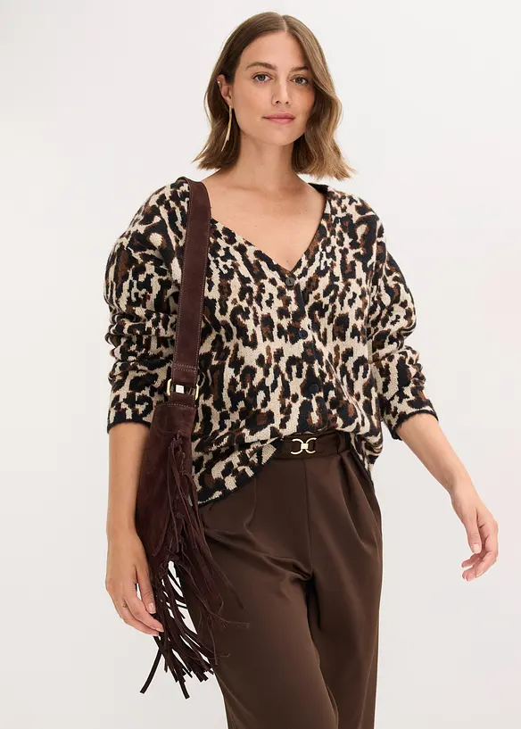 Cardigan jacquard, bonprix