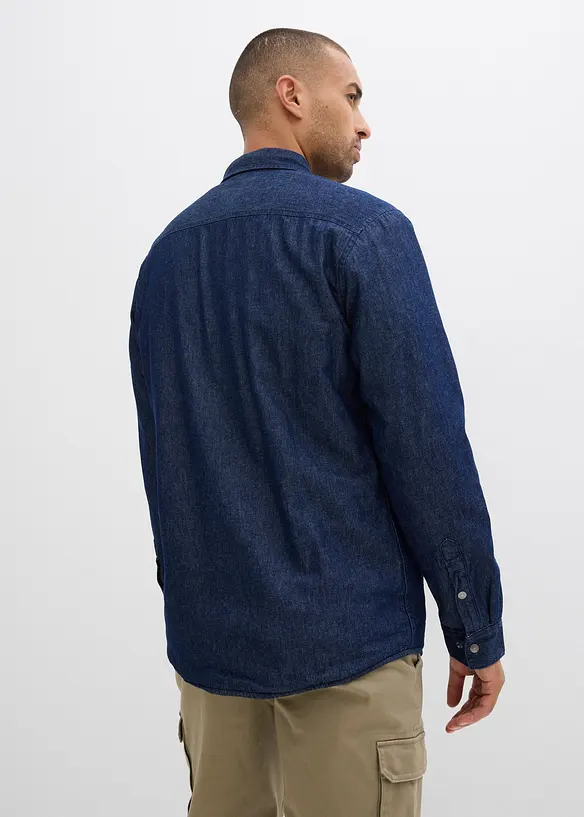 Camicia di jeans con fodera calda, bonprix