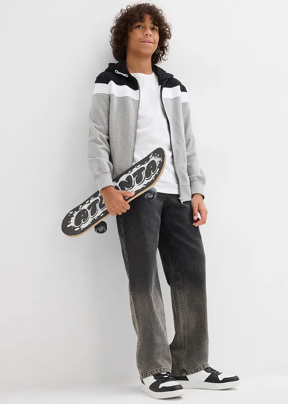 Jeans con colori sfumati loose fit, straight, bonprix