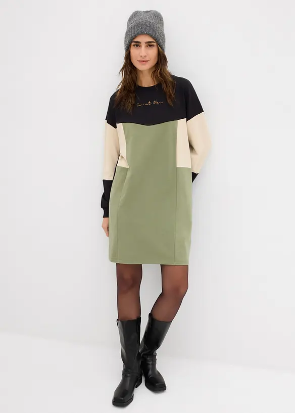 Abito in felpa di puro cotone, bonprix