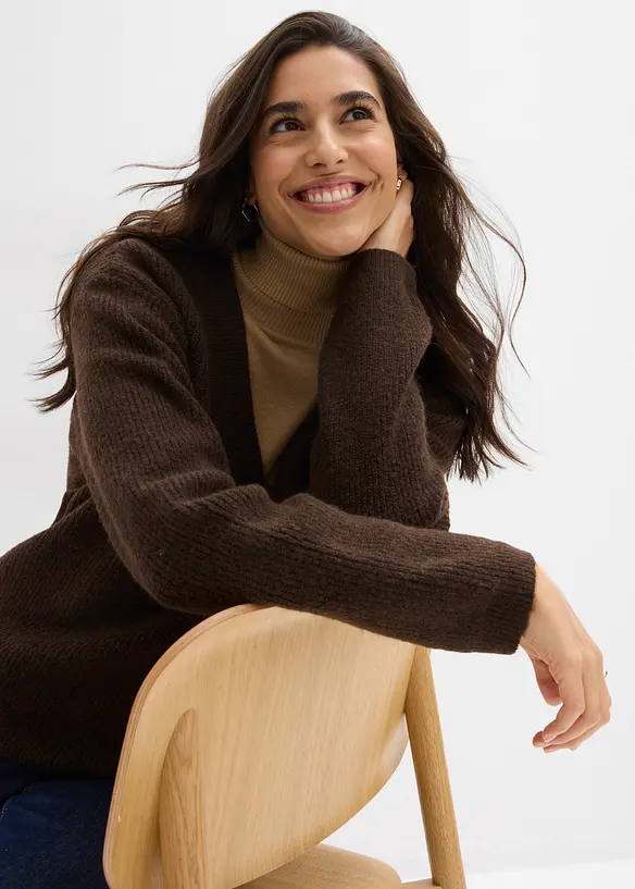 Maglione con scollo a V, bonprix