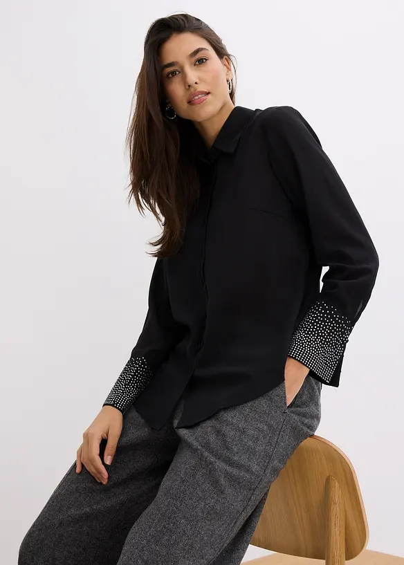 Camicetta con strass, bonprix