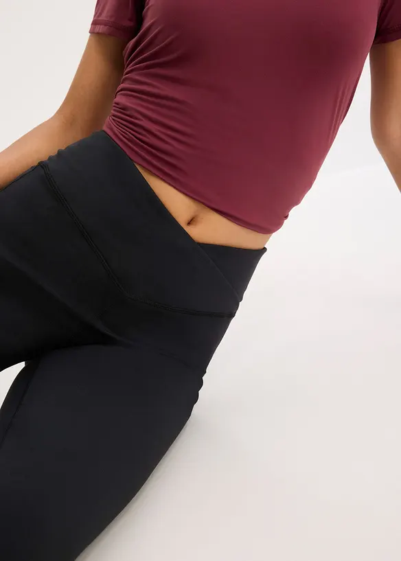 Pantaloni sportivi termici a gamba dritta in tessuto morbido, bonprix
