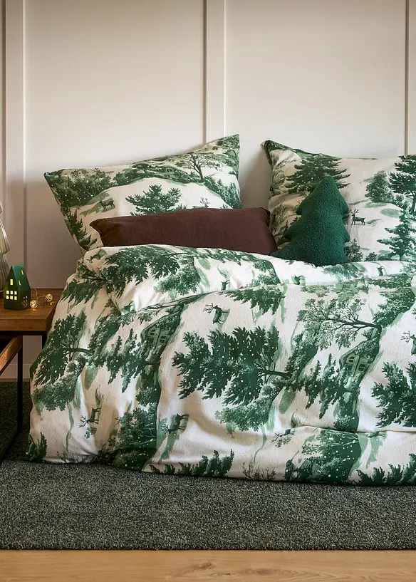Biancheria da letto con paesaggio boschivo, bonprix