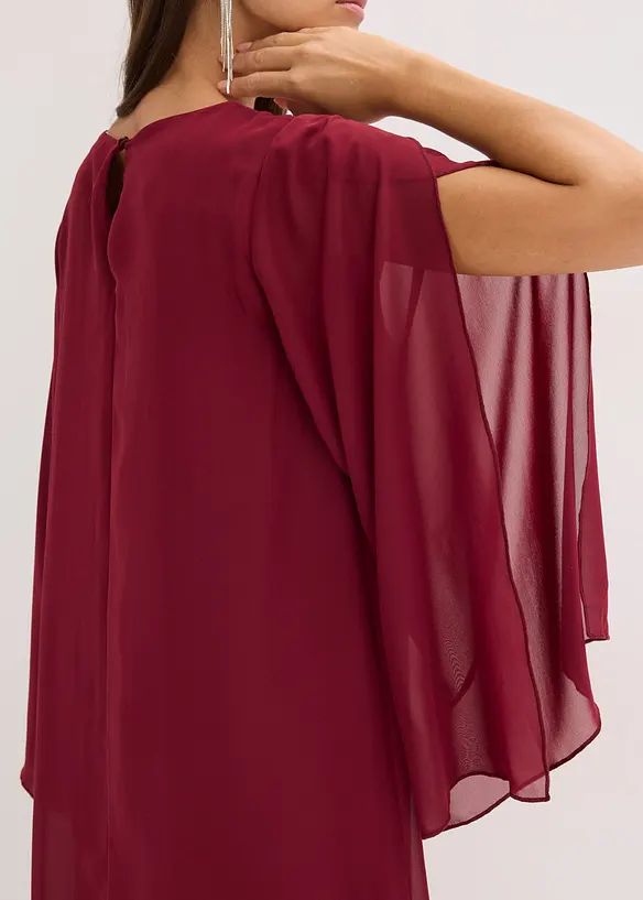 Abito in chiffon con applicazione di strass, bonprix