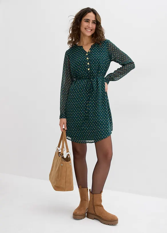 Abito prémaman / da allattamento 2 in 1 in chiffon, bonprix