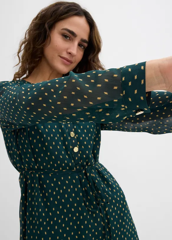 Abito prémaman / da allattamento 2 in 1 in chiffon, bonprix