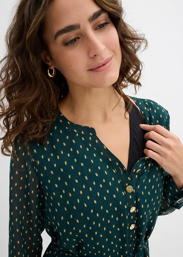 Abito prémaman / da allattamento 2 in 1 in chiffon, bonprix