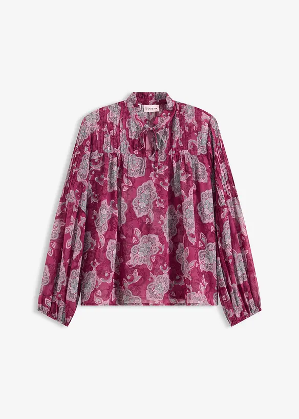 Tunica di chiffon con fantasia paisley, bonprix