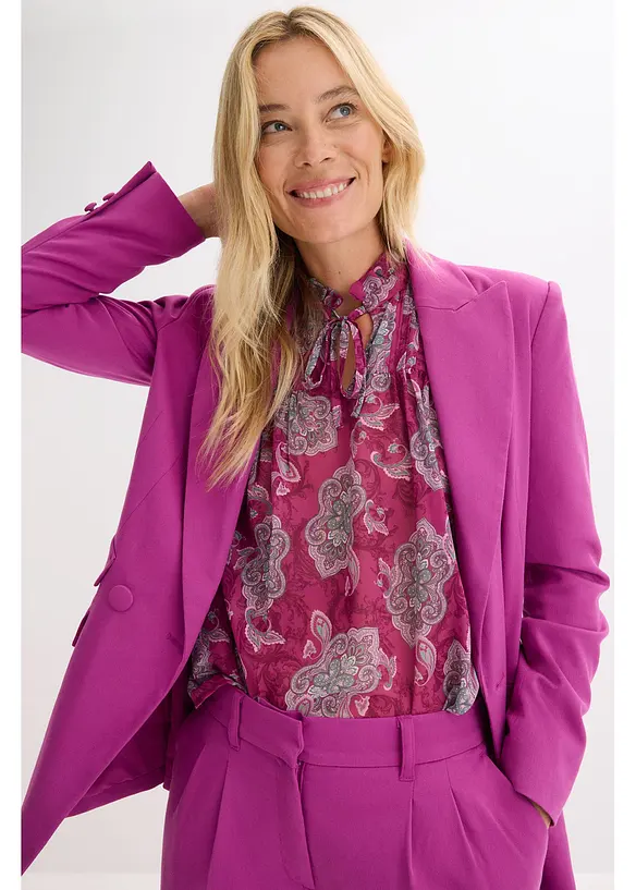 Tunica di chiffon con fantasia paisley, bonprix