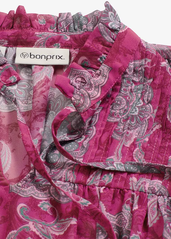 Tunica di chiffon con fantasia paisley, bonprix