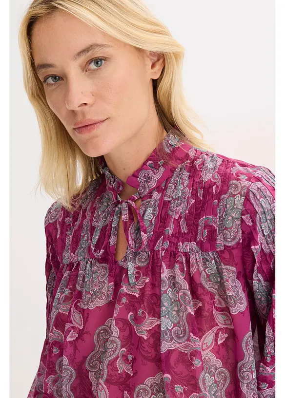 Tunica di chiffon con fantasia paisley, bonprix