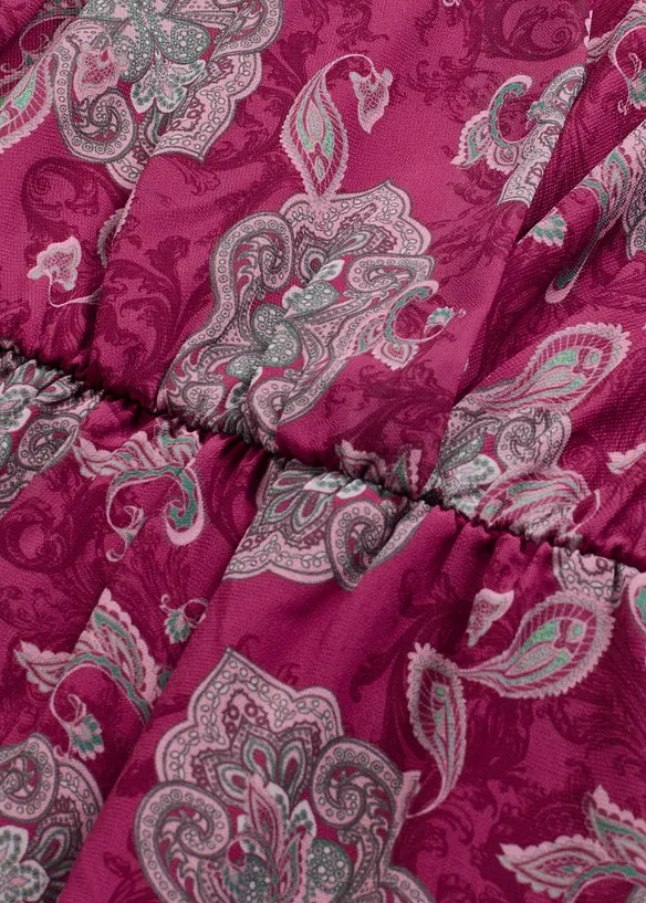 Abito di chiffon con fantasia paisley, bonprix